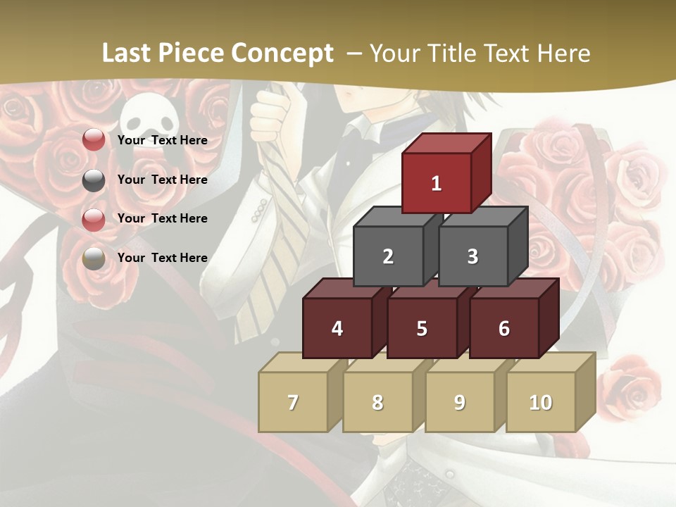 A Man And A Woman Holding Roses In Their Hands PowerPoint Template