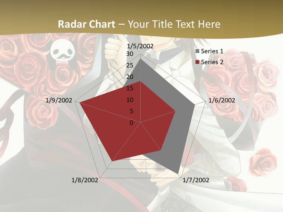 A Man And A Woman Holding Roses In Their Hands PowerPoint Template