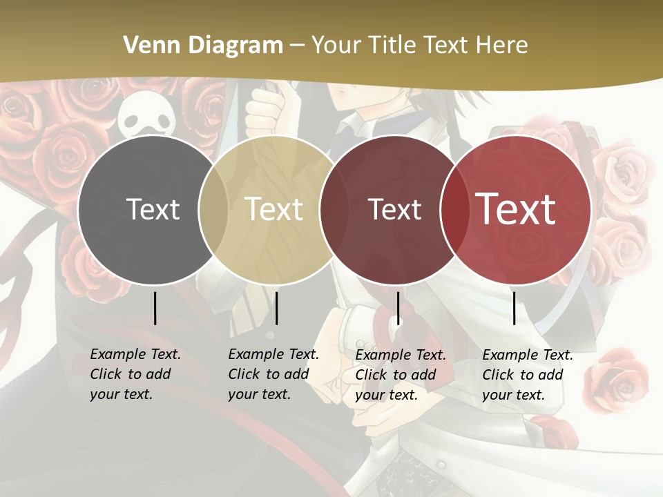 A Man And A Woman Holding Roses In Their Hands PowerPoint Template