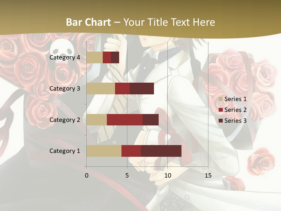 A Man And A Woman Holding Roses In Their Hands PowerPoint Template