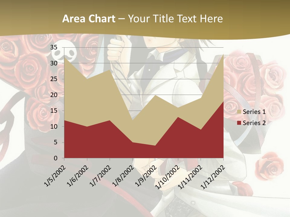 A Man And A Woman Holding Roses In Their Hands PowerPoint Template