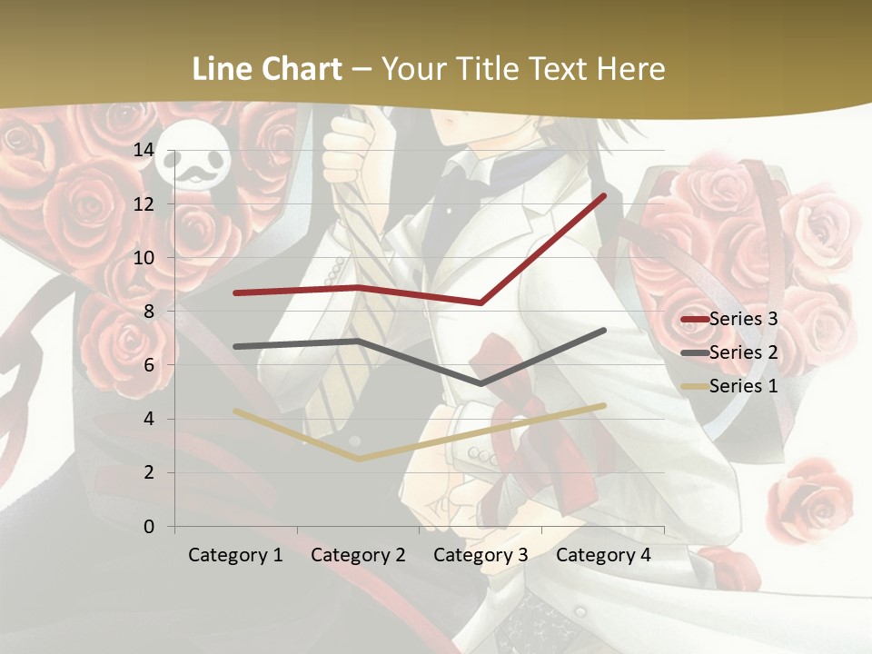 A Man And A Woman Holding Roses In Their Hands PowerPoint Template