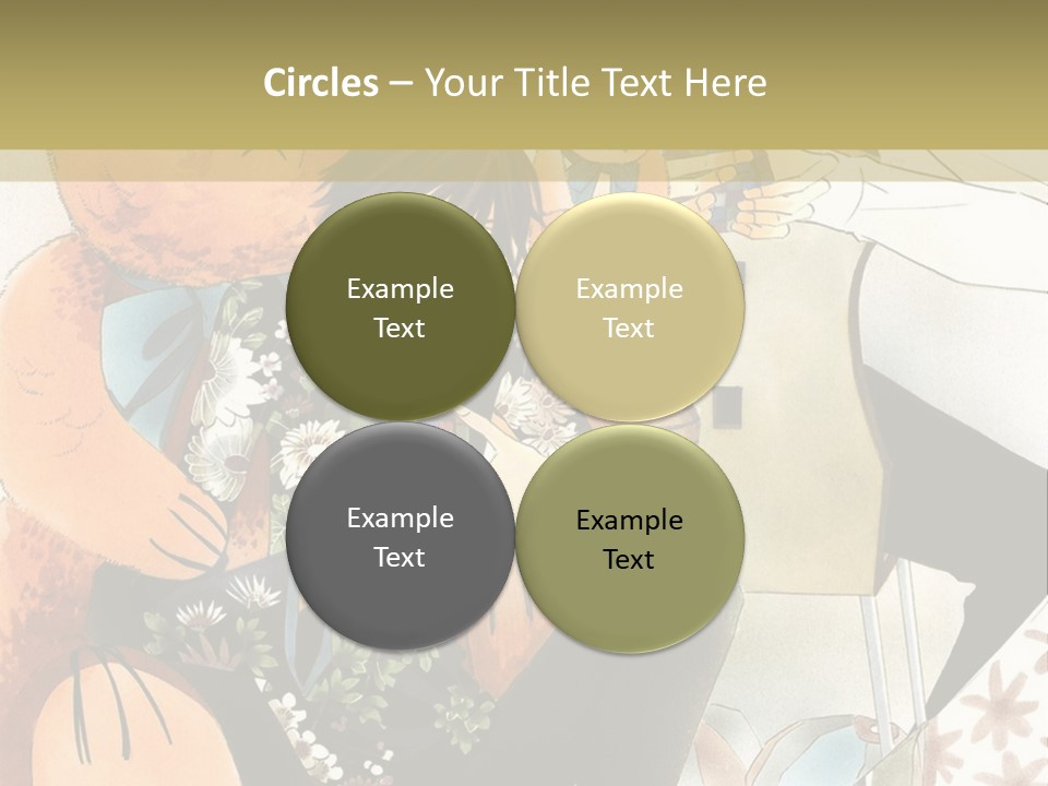 A Couple Of People That Are Holding A Teddy Bear PowerPoint Template