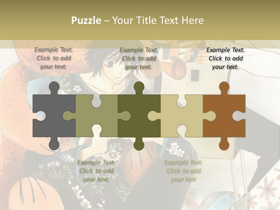 A Couple Of People That Are Holding A Teddy Bear PowerPoint Template