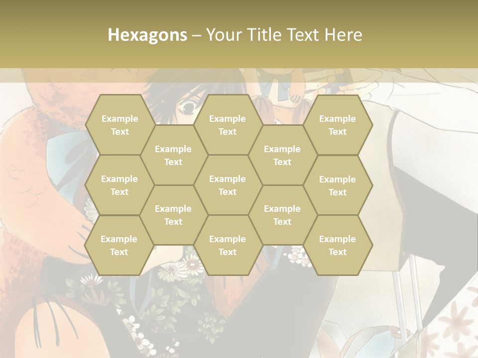 A Couple Of People That Are Holding A Teddy Bear PowerPoint Template