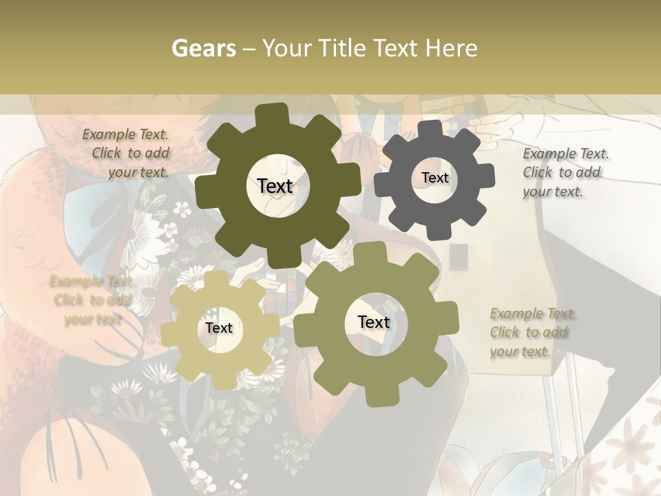 A Couple Of People That Are Holding A Teddy Bear PowerPoint Template