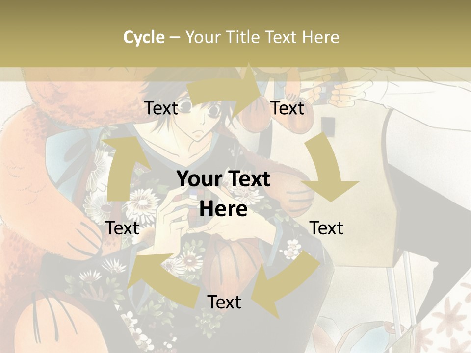 A Couple Of People That Are Holding A Teddy Bear PowerPoint Template