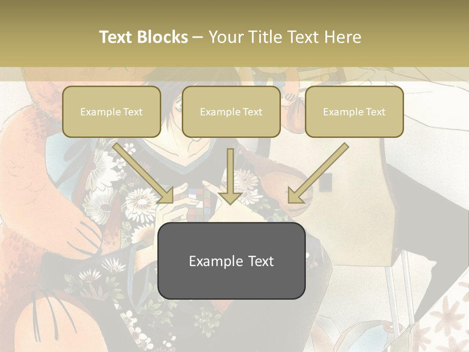 A Couple Of People That Are Holding A Teddy Bear PowerPoint Template