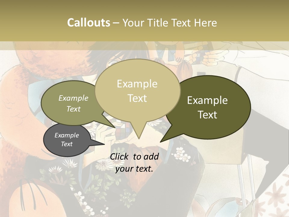 A Couple Of People That Are Holding A Teddy Bear PowerPoint Template