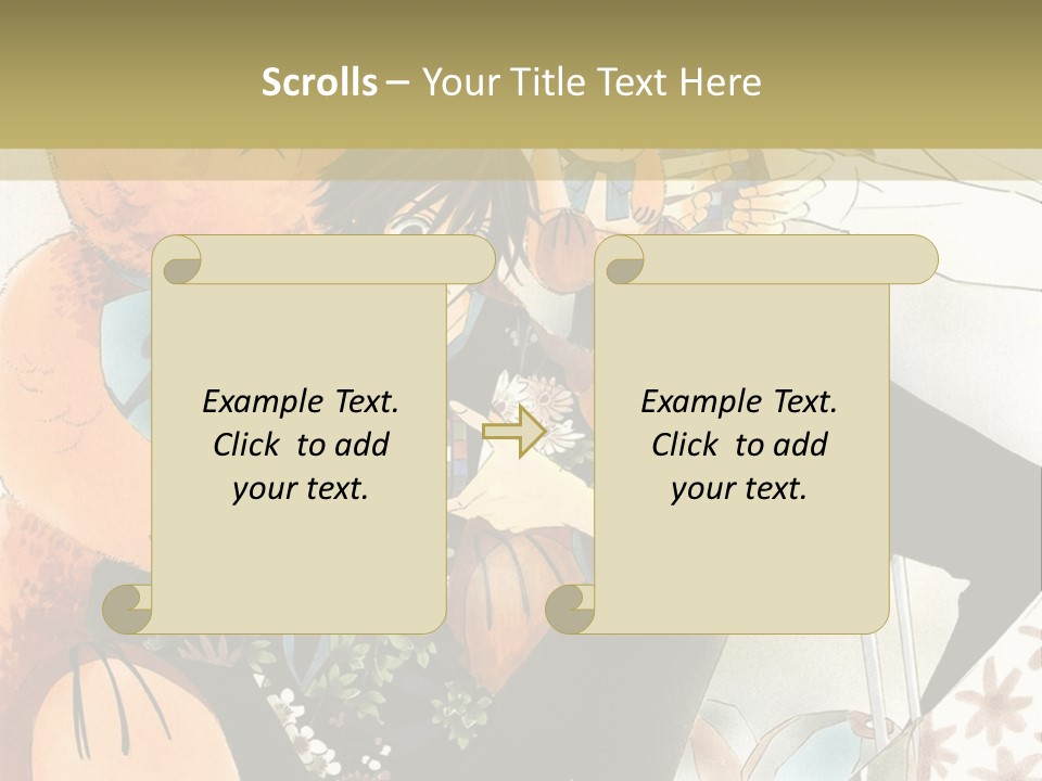 A Couple Of People That Are Holding A Teddy Bear PowerPoint Template