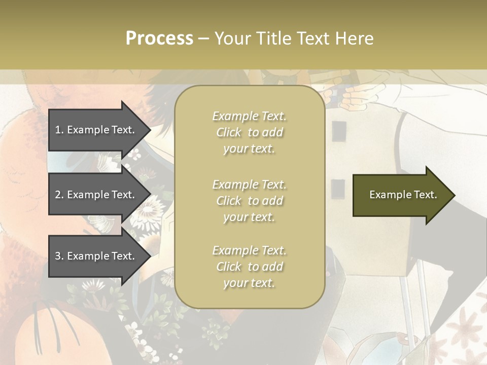 A Couple Of People That Are Holding A Teddy Bear PowerPoint Template