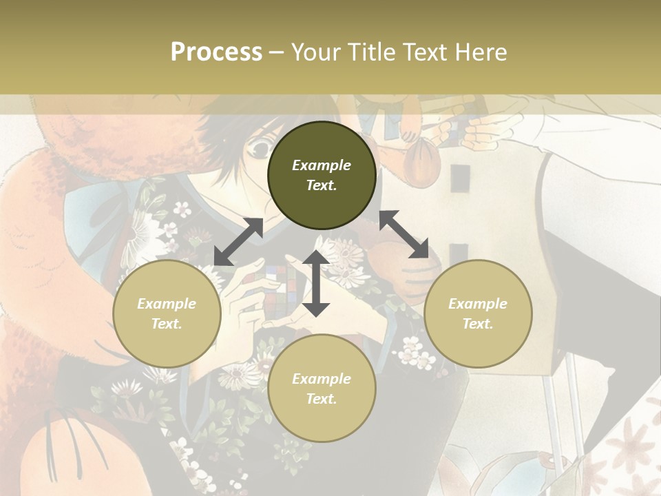 A Couple Of People That Are Holding A Teddy Bear PowerPoint Template