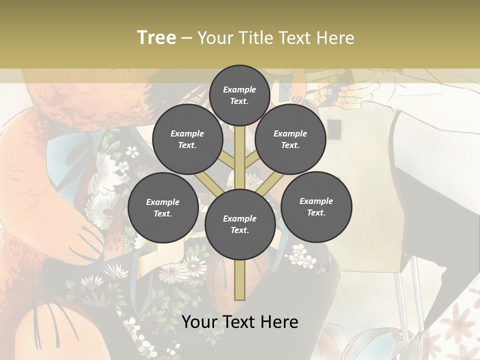 A Couple Of People That Are Holding A Teddy Bear PowerPoint Template