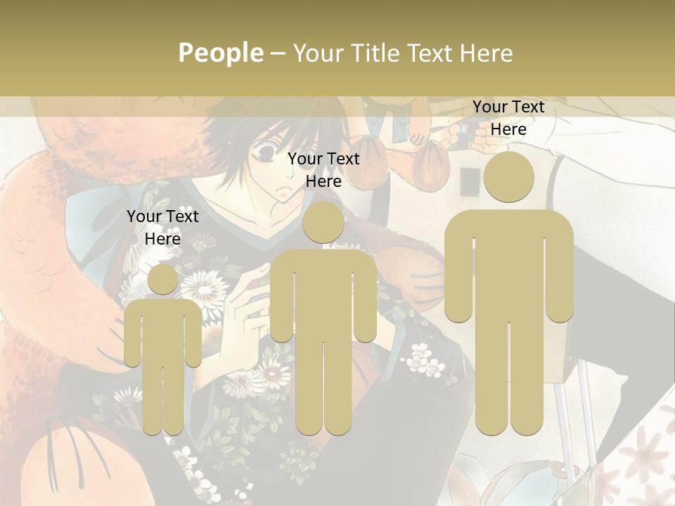 A Couple Of People That Are Holding A Teddy Bear PowerPoint Template