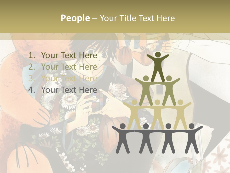 A Couple Of People That Are Holding A Teddy Bear PowerPoint Template