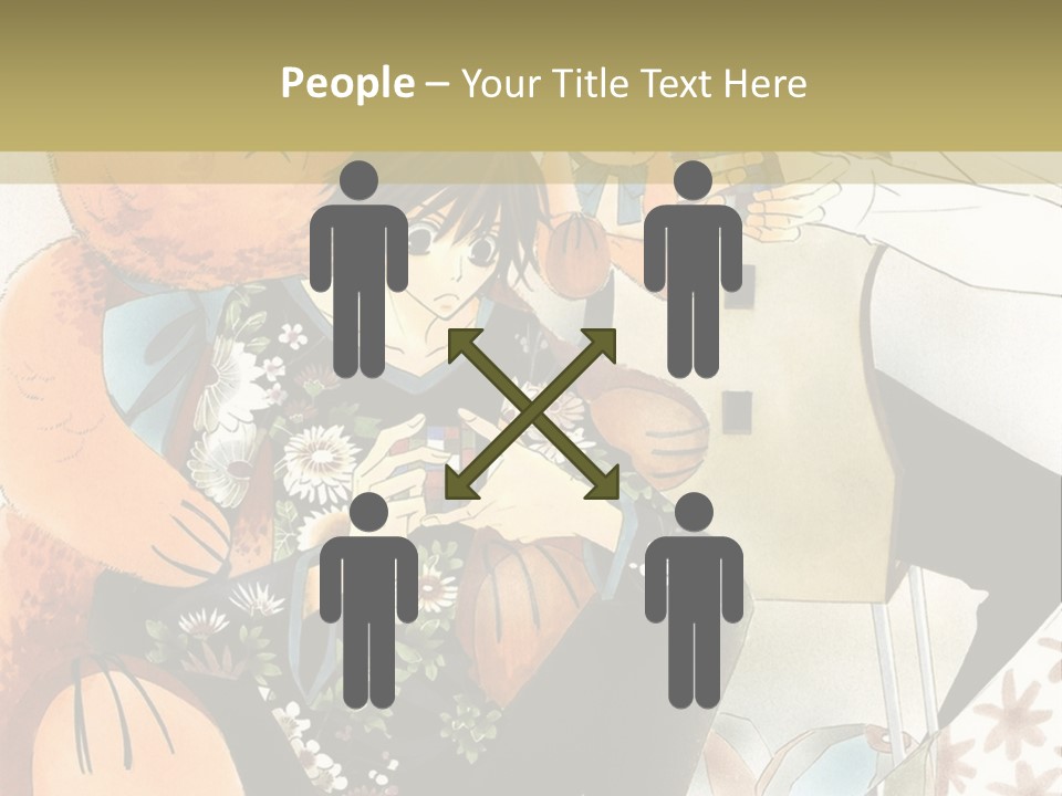 A Couple Of People That Are Holding A Teddy Bear PowerPoint Template