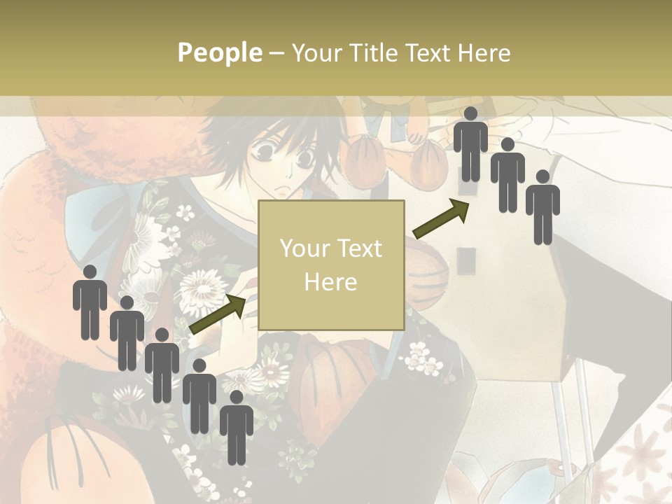 A Couple Of People That Are Holding A Teddy Bear PowerPoint Template