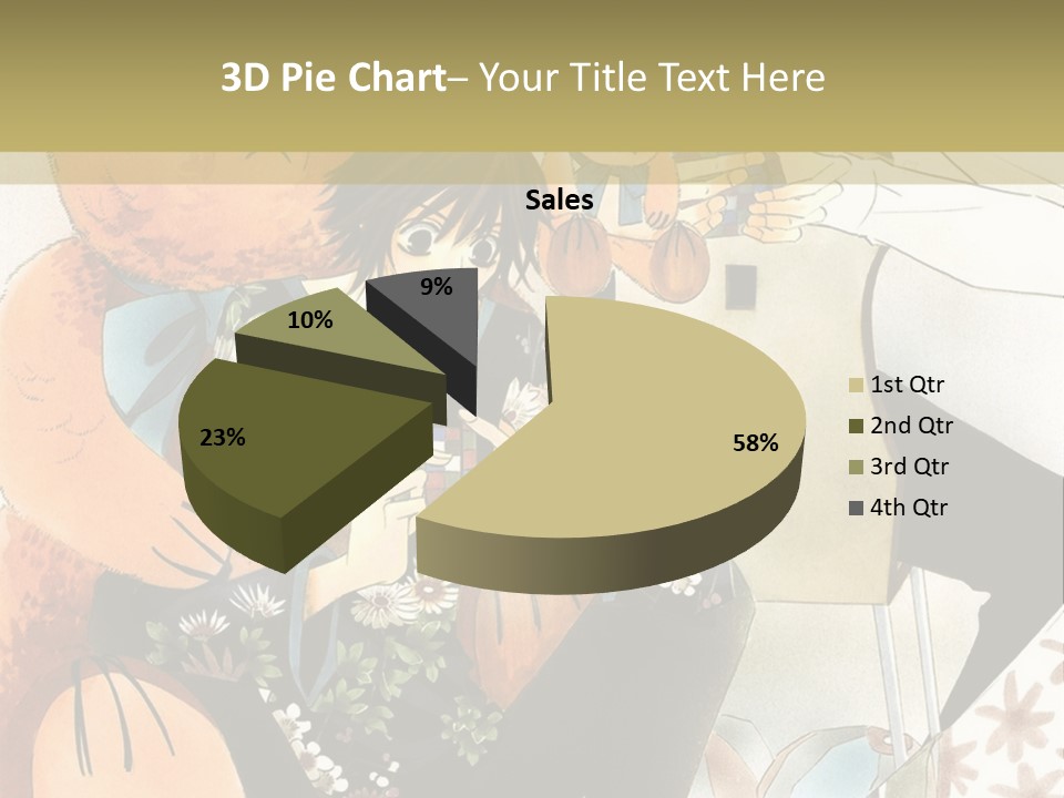 A Couple Of People That Are Holding A Teddy Bear PowerPoint Template