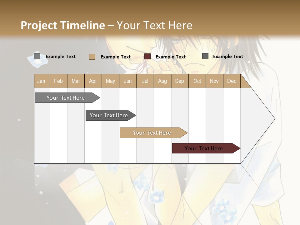 A Couple Of People Sitting Next To Each Other PowerPoint Template