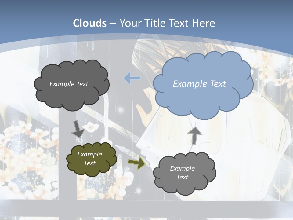 A Couple Kissing In Front Of A Window PowerPoint Template