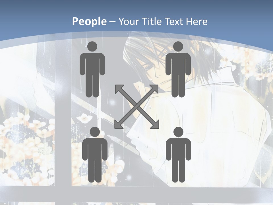 A Couple Kissing In Front Of A Window PowerPoint Template