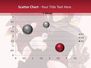 A Couple Of Anime Characters With A Red Background PowerPoint Template