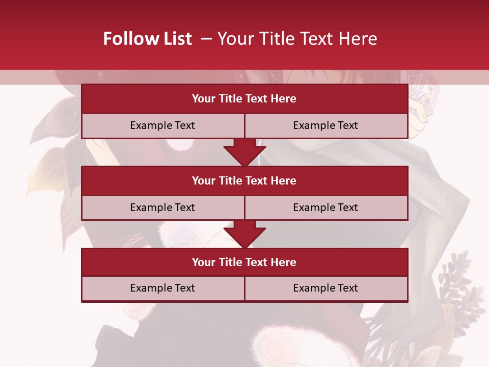 A Couple Of Anime Characters With A Red Background PowerPoint Template