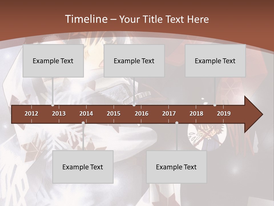 A Couple Of Anime Characters Hugging In Front Of Snow PowerPoint Template