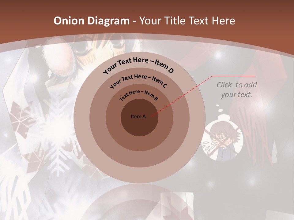 A Couple Of Anime Characters Hugging In Front Of Snow PowerPoint Template