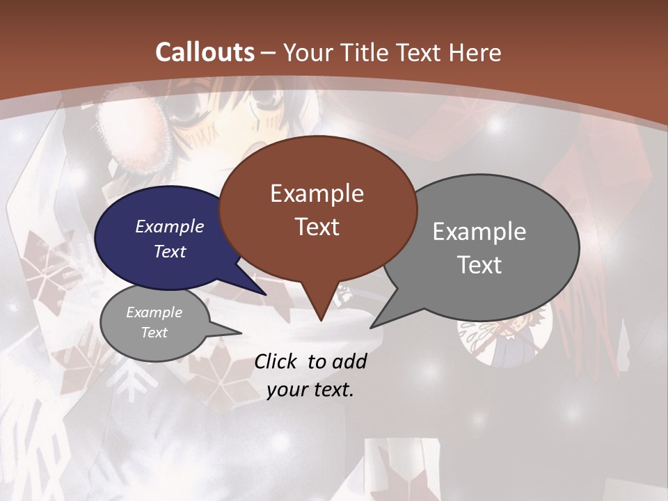 A Couple Of Anime Characters Hugging In Front Of Snow PowerPoint Template