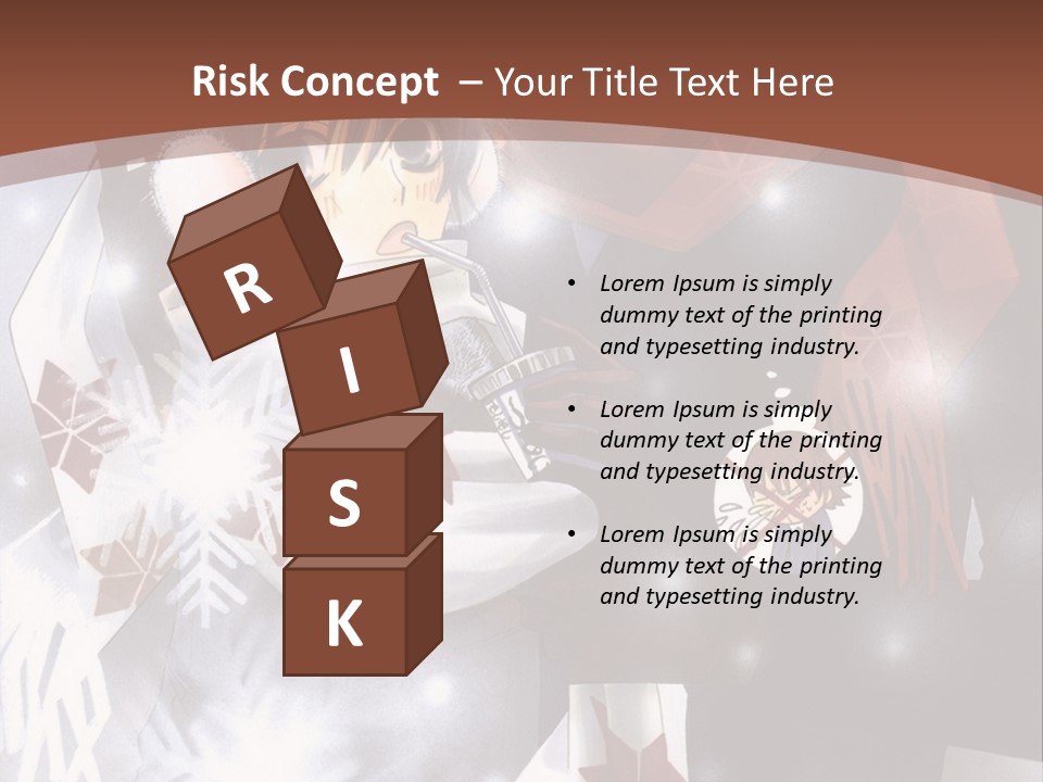 A Couple Of Anime Characters Hugging In Front Of Snow PowerPoint Template