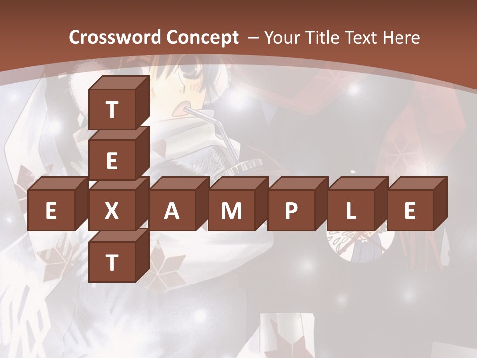 A Couple Of Anime Characters Hugging In Front Of Snow PowerPoint Template