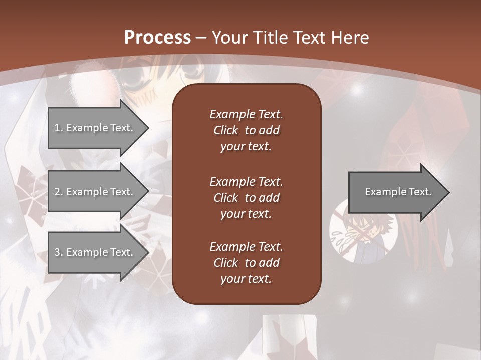 A Couple Of Anime Characters Hugging In Front Of Snow PowerPoint Template