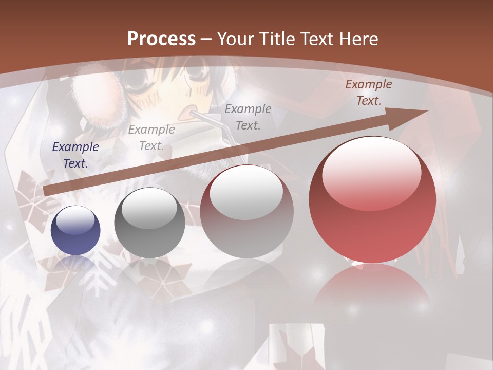 A Couple Of Anime Characters Hugging In Front Of Snow PowerPoint Template