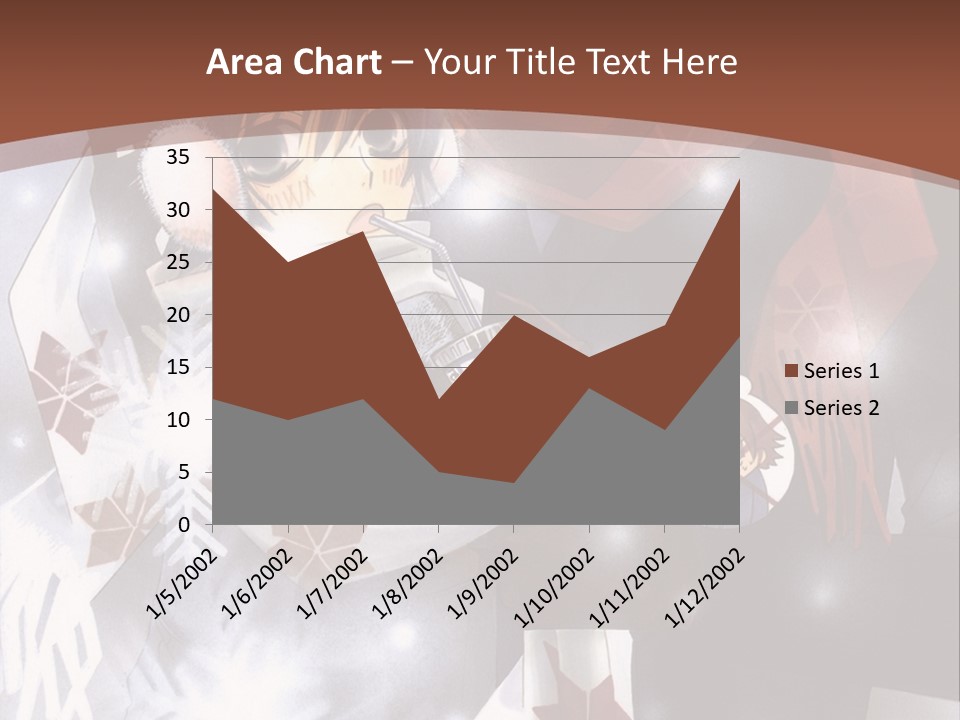 A Couple Of Anime Characters Hugging In Front Of Snow PowerPoint Template