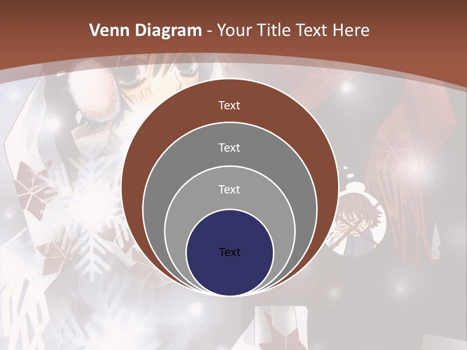 A Couple Of Anime Characters Hugging In Front Of Snow PowerPoint Template