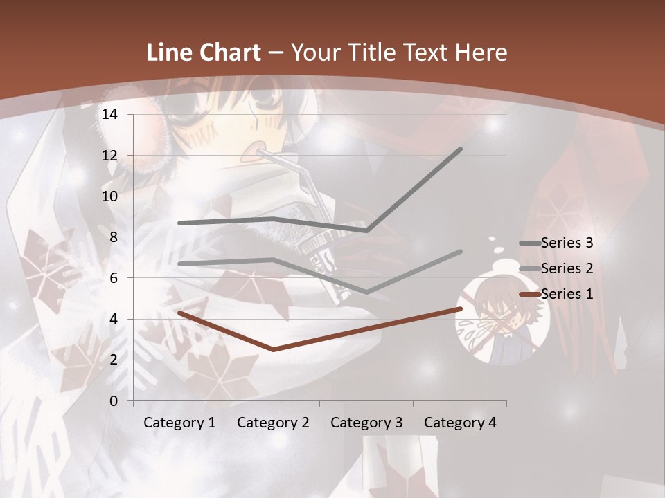A Couple Of Anime Characters Hugging In Front Of Snow PowerPoint Template