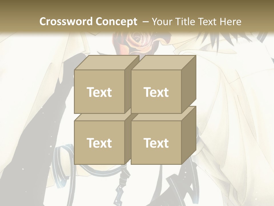 A Couple Of People With A Rose In Their Hand PowerPoint Template