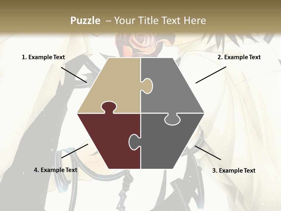 A Couple Of People With A Rose In Their Hand PowerPoint Template