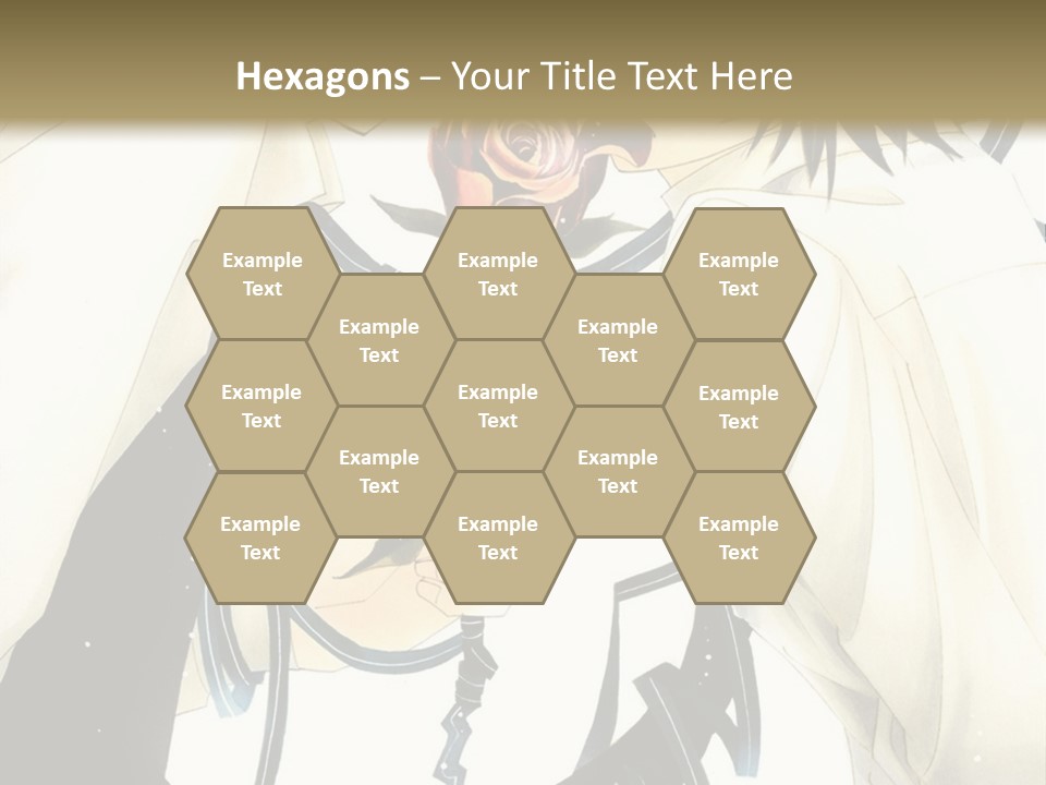 A Couple Of People With A Rose In Their Hand PowerPoint Template