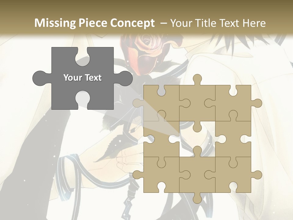 A Couple Of People With A Rose In Their Hand PowerPoint Template