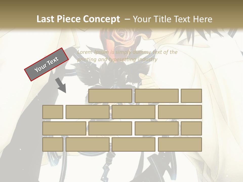 A Couple Of People With A Rose In Their Hand PowerPoint Template