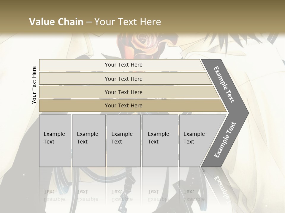 A Couple Of People With A Rose In Their Hand PowerPoint Template