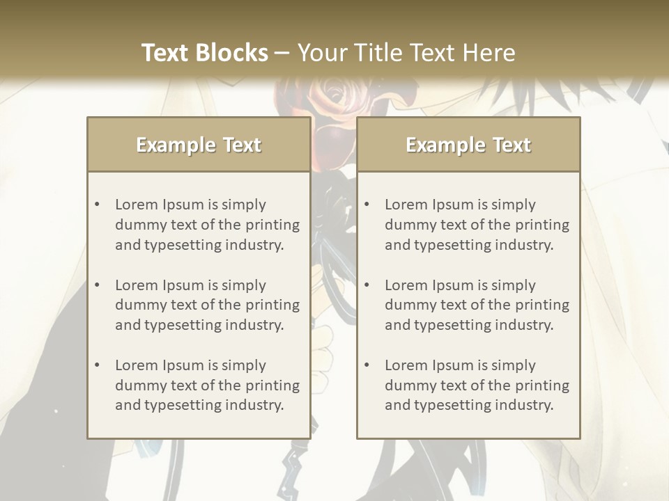 A Couple Of People With A Rose In Their Hand PowerPoint Template