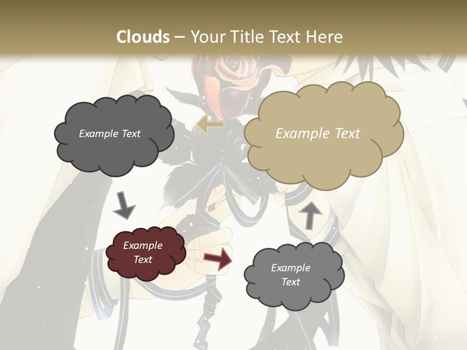 A Couple Of People With A Rose In Their Hand PowerPoint Template