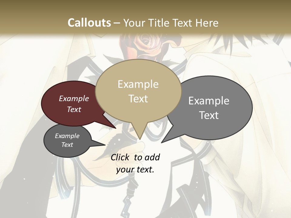 A Couple Of People With A Rose In Their Hand PowerPoint Template