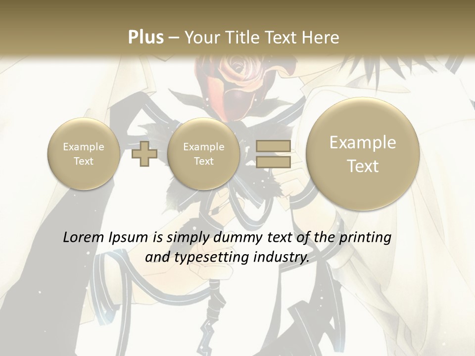 A Couple Of People With A Rose In Their Hand PowerPoint Template