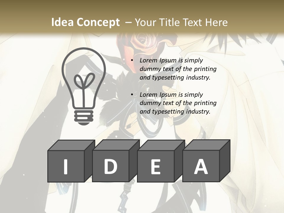 A Couple Of People With A Rose In Their Hand PowerPoint Template