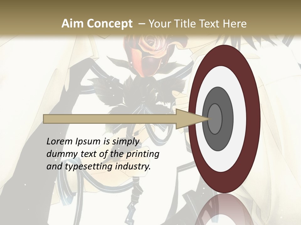 A Couple Of People With A Rose In Their Hand PowerPoint Template