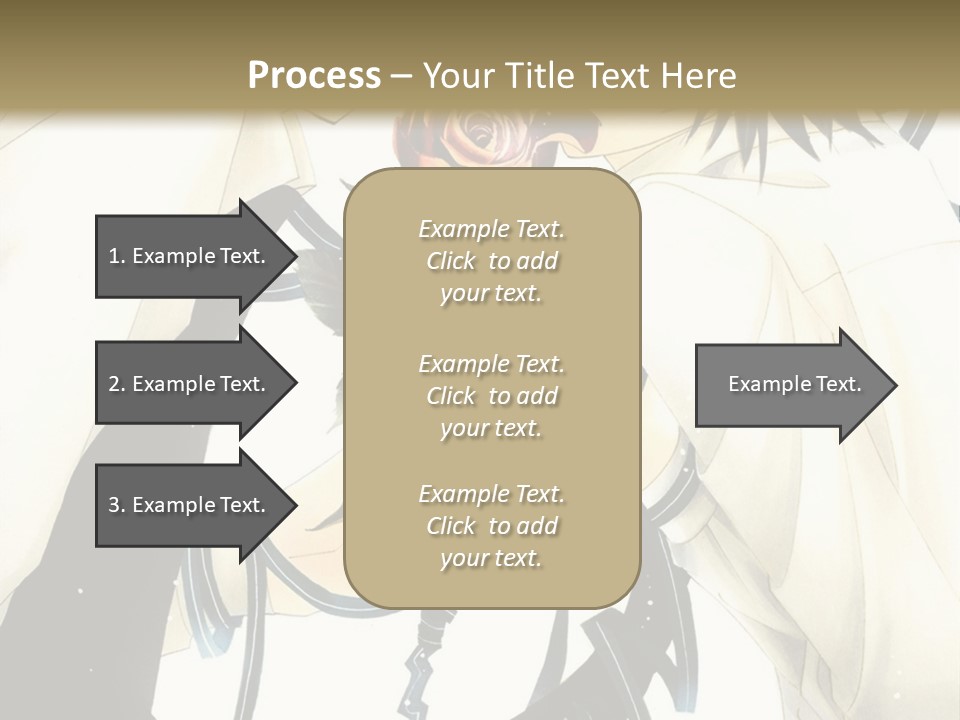 A Couple Of People With A Rose In Their Hand PowerPoint Template